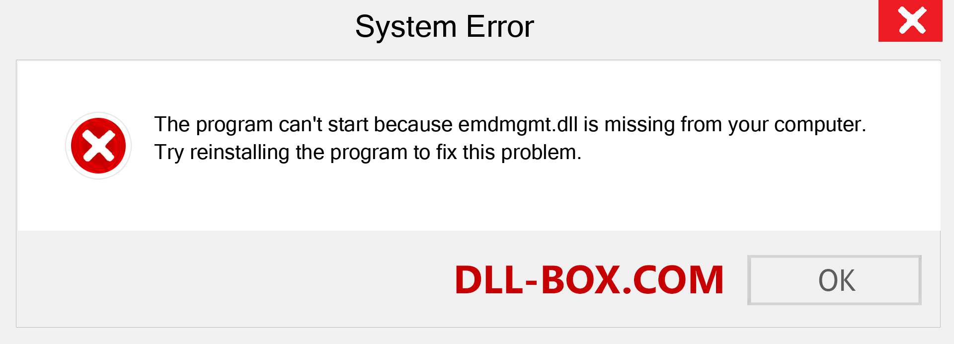  emdmgmt.dll file is missing?. Download for Windows 7, 8, 10 - Fix  emdmgmt dll Missing Error on Windows, photos, images